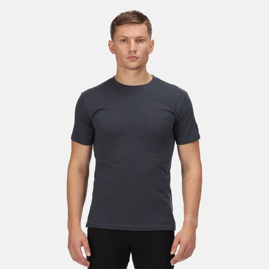 Men's Caelum T-Shirt India Grey Slub