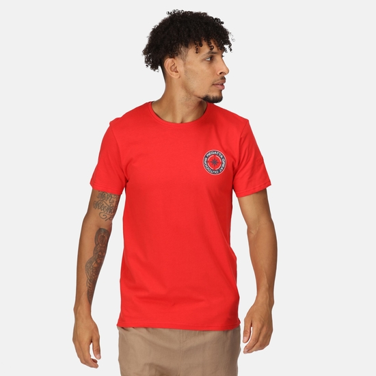 Men's Cline VII Graphic T-Shirt Rococco Red 
