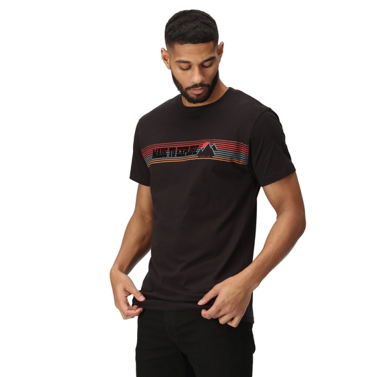 Men's Cline VII Graphic T-Shirt Black Explore
