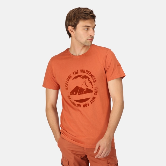 Men's Cline VII Graphic T-Shirt Baked Clay 