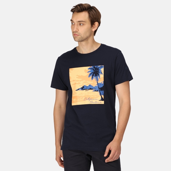 Men's Cline VII Graphic T-Shirt Navy Heatwave 