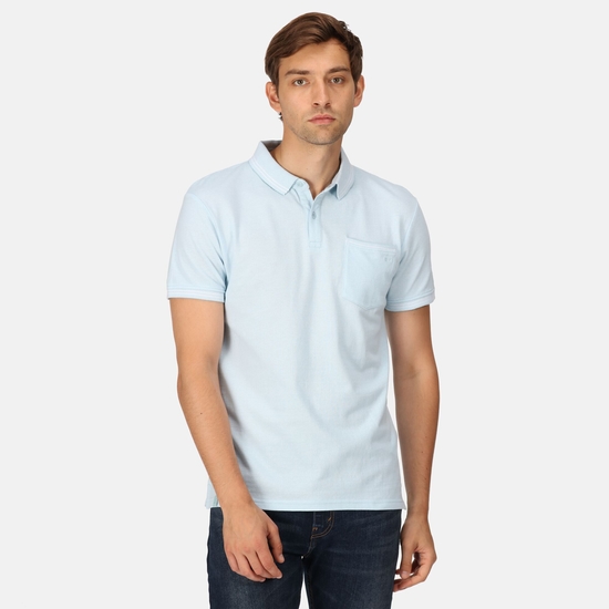 Men's Tinston Polo Shirt Cool Blue 
