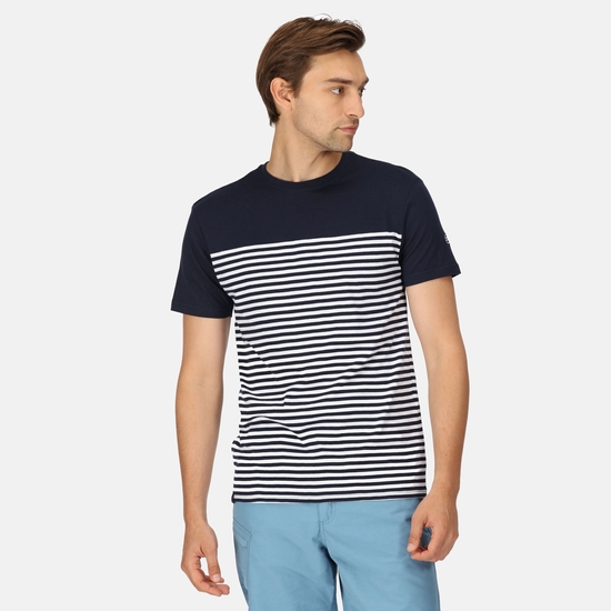 Shorebay Casual T-Shirt für Herren Blau