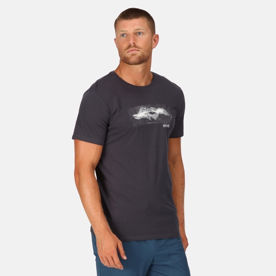 Breezed III T-Shirt mit Graphik-Print für Herren Grau