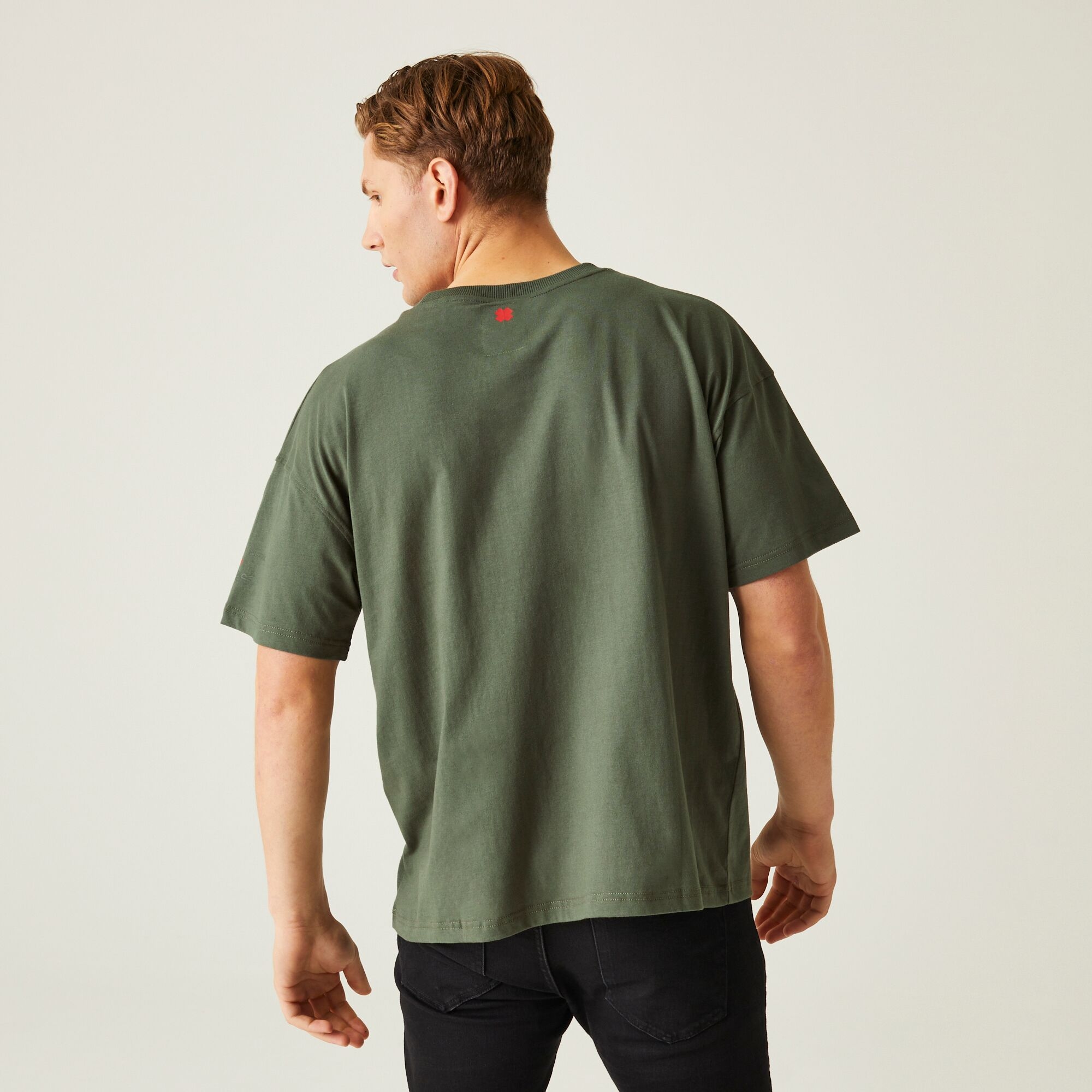 Regatta x Christian Lacroix - Męska Koszulka z Krótkim Rękawem Aramon Ciemne Khaki