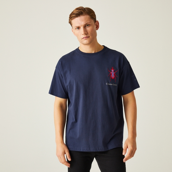 Christian Lacroix - Men's Printed Aramon T-Shirt Navy