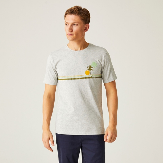 Men's Cline VIII T-Shirt Silver Grey Marl