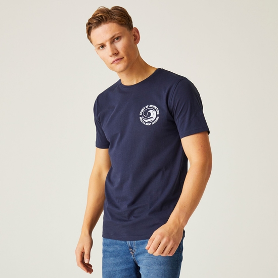 Men's Cline VIII T-Shirt Navy Spirit Of Adventure