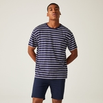 Navy White Stripe