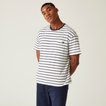 White Navy Stripe
