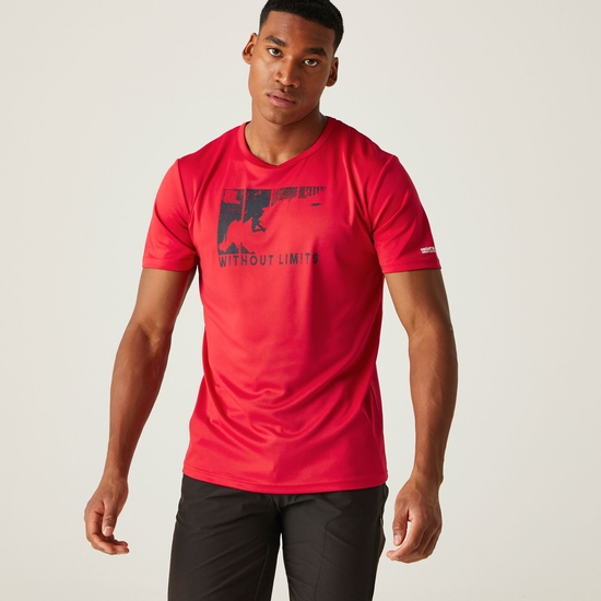 Fingal VIII Homme T-shirt à imprimé graphique Rouge