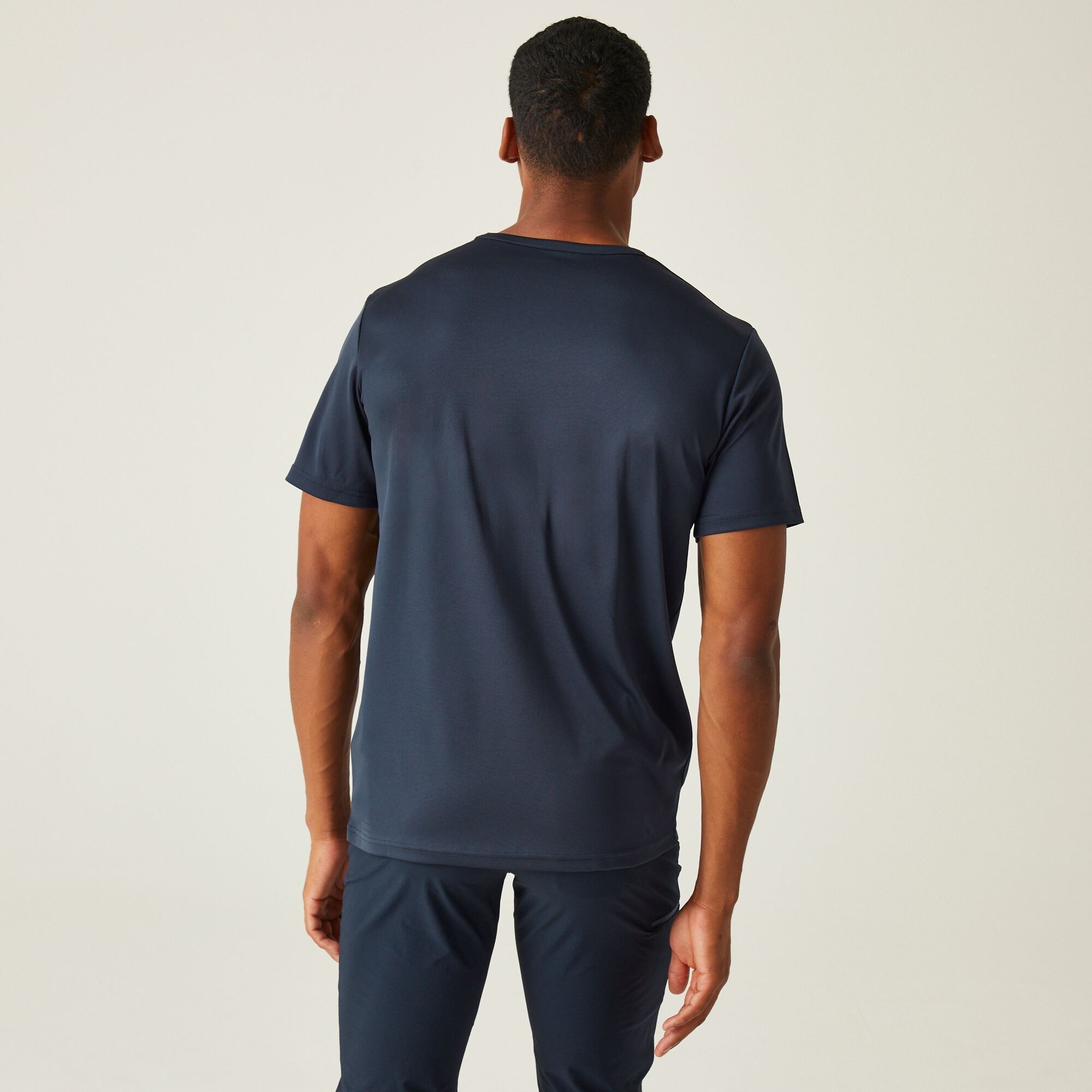 Regatta Męska koszulka Fingal VIII Graphic Print Granatowy