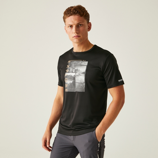 Men's Fingal VIII Graphic Print T-Shirt Black