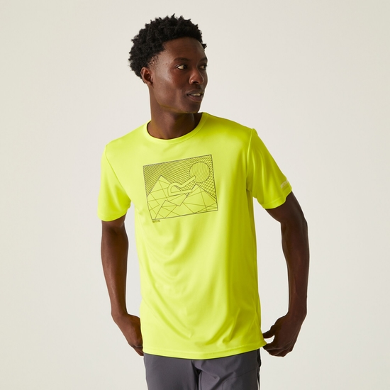 Men's Fingal VIII Graphic Print T-Shirt Citron Lime