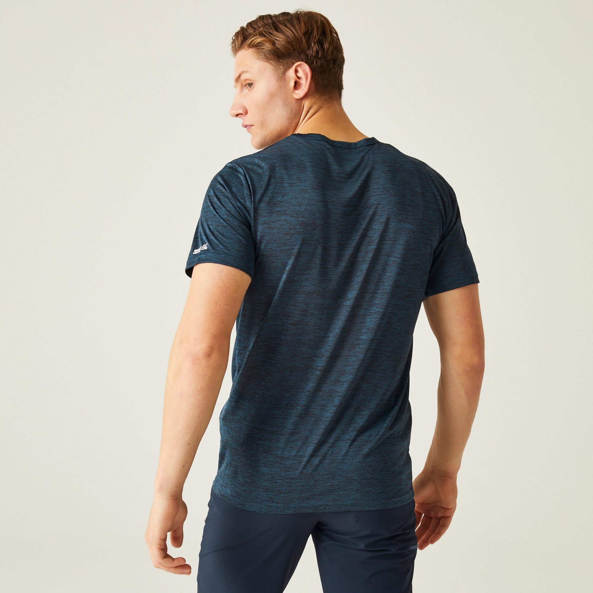 Regatta Męska koszulka Fingal VIII Graphic Print Ciemnoniebieski