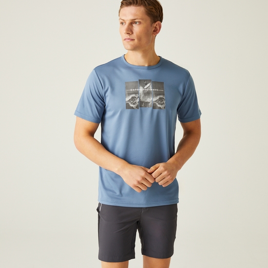 Men's Fingal VIII Graphic Print T-Shirt Coronet Blue