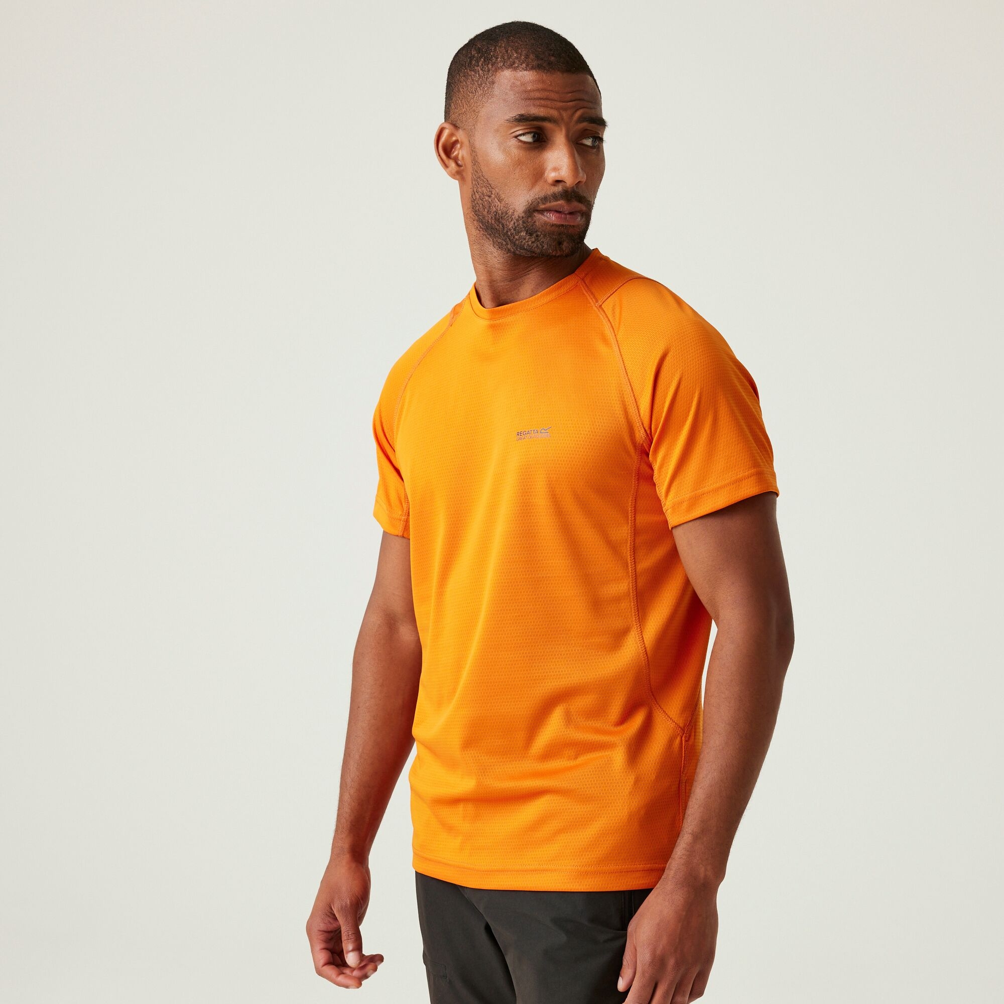 Regatta Męska koszulka Virda IV Pomarańczowy
