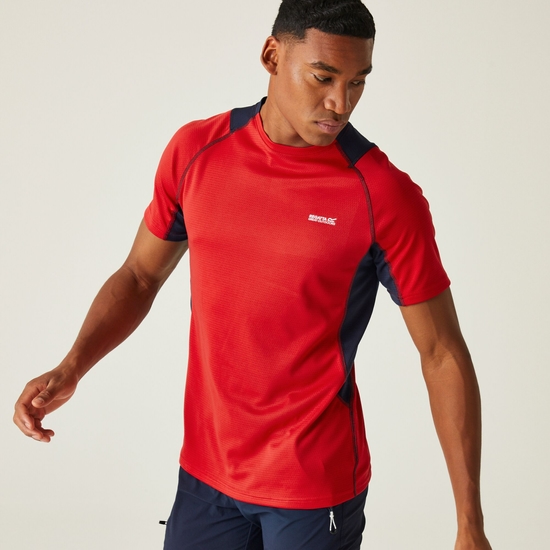 Men's Virda IV T-Shirt Danger Red Navy