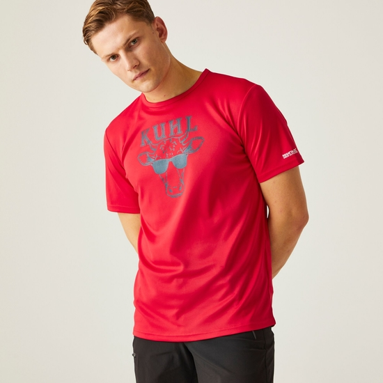 Men's Fingal Slogan III T-Shirt Danger Red 