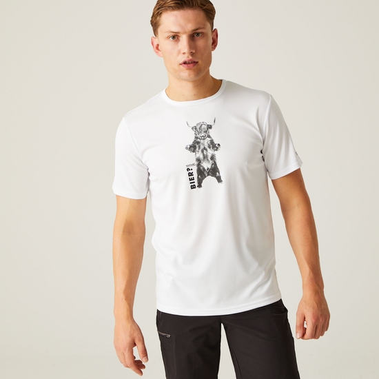 Fingal Slogan III T-Shirt für Herren Weiß