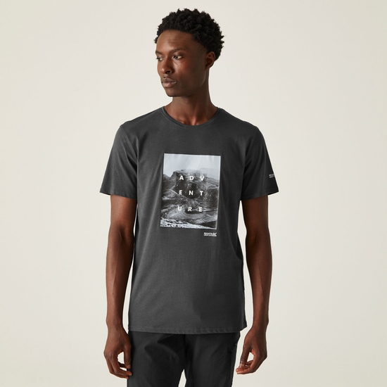 Breezed IV Homme T-shirt à imprimé graphique Gris