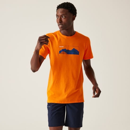 Breezed IV T-Shirt mit Grafikprint für Herren Orange