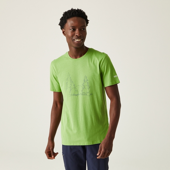Breezed IV Homme T-shirt à imprimé graphique Vert