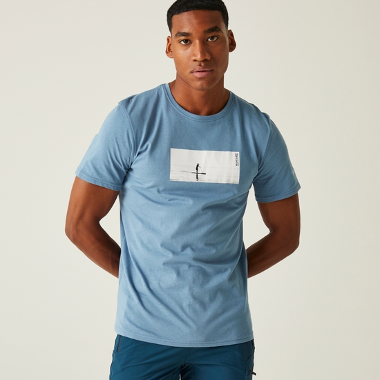 Breezed IV T-Shirt mit Grafikprint für Herren Blau