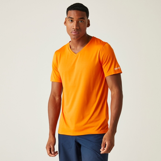 Men's Fingal V-Neck T-Shirt Persimmon