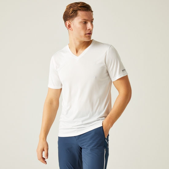 Men's Fingal V-Neck T-Shirt White