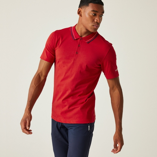 Men's Forley Polo Shirt Danger Red 