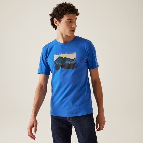 T-shirt Cline IX pour homme Bleu