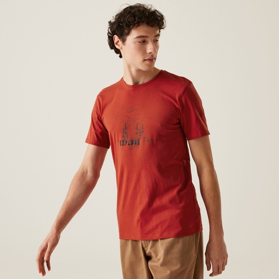 T-shirt Cline IX pour homme Rouge