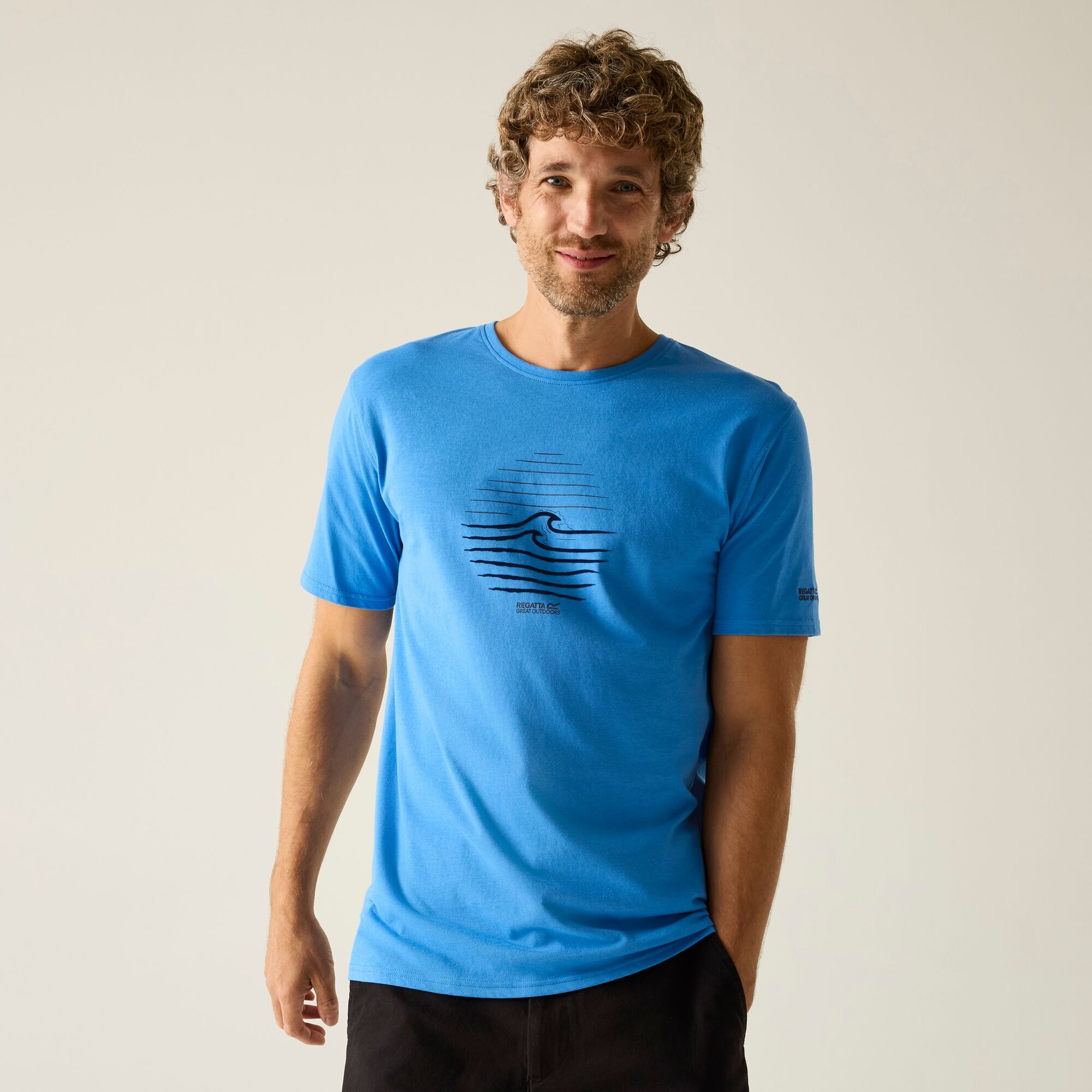 Regatta   Koszulka męska Cline IX Niebieski
