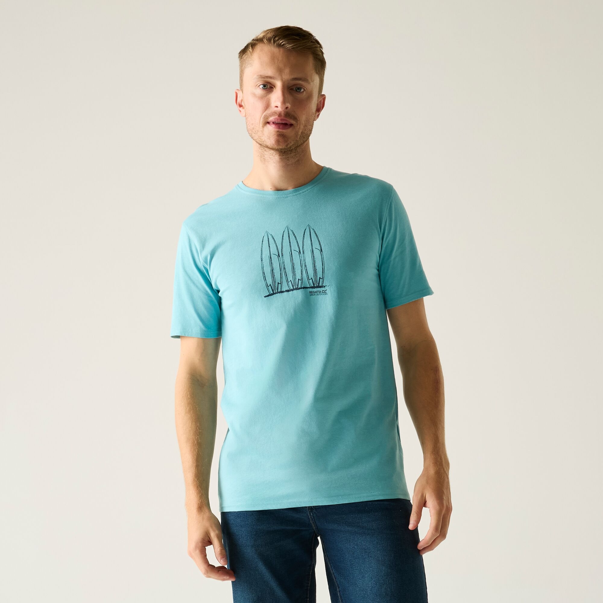 Regatta Men's Cline Ix T-Shirt - Blue Small