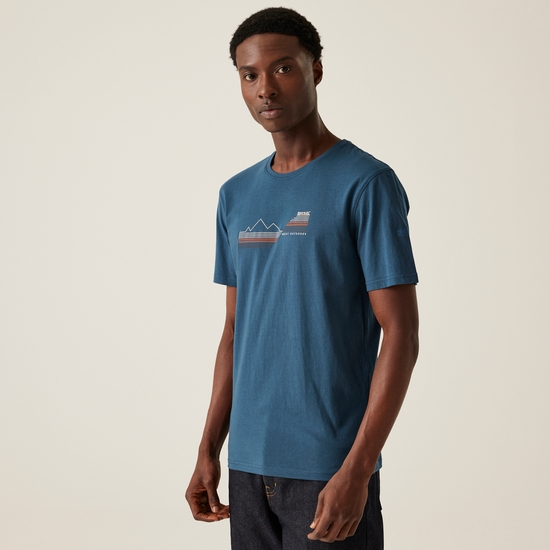 T-shirt Cline IX pour homme Bleu