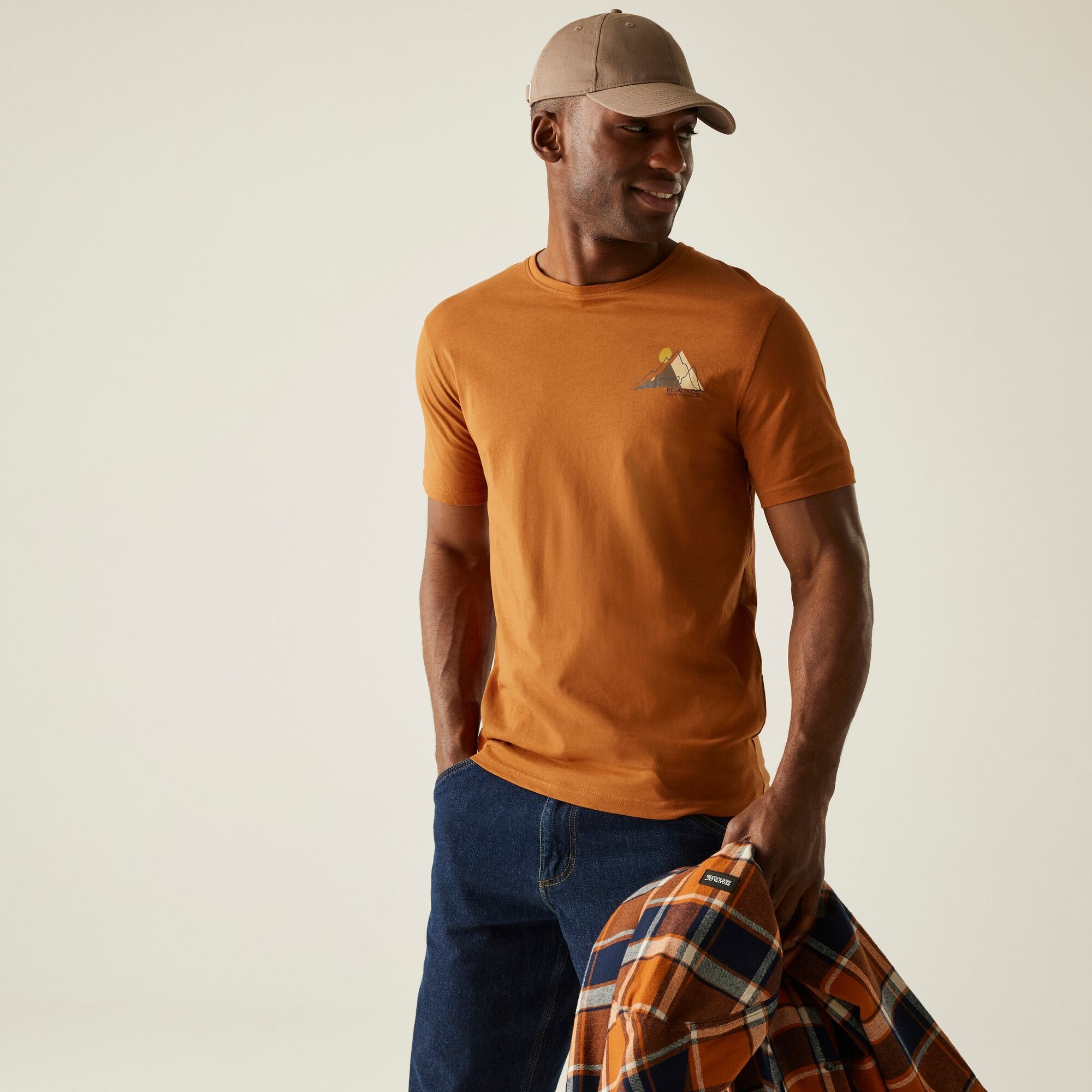 Regatta Men's Breathable Cline IX T-shirt Brown, Size: 3XL