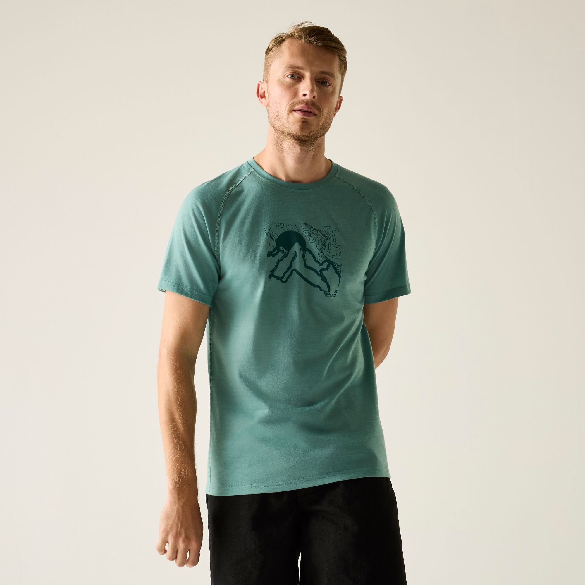Regatta Regatta Koszulka męska merino Escade Zielony