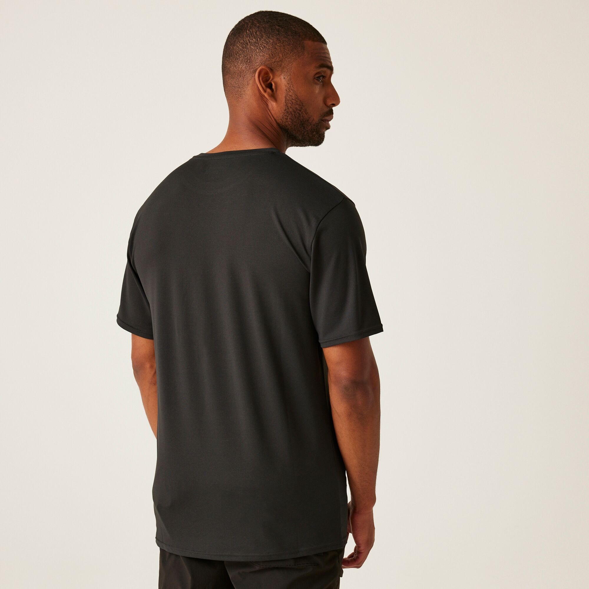 Regatta Men's Quick-drying Fingal Stretch T-shirt Ash, Size: M