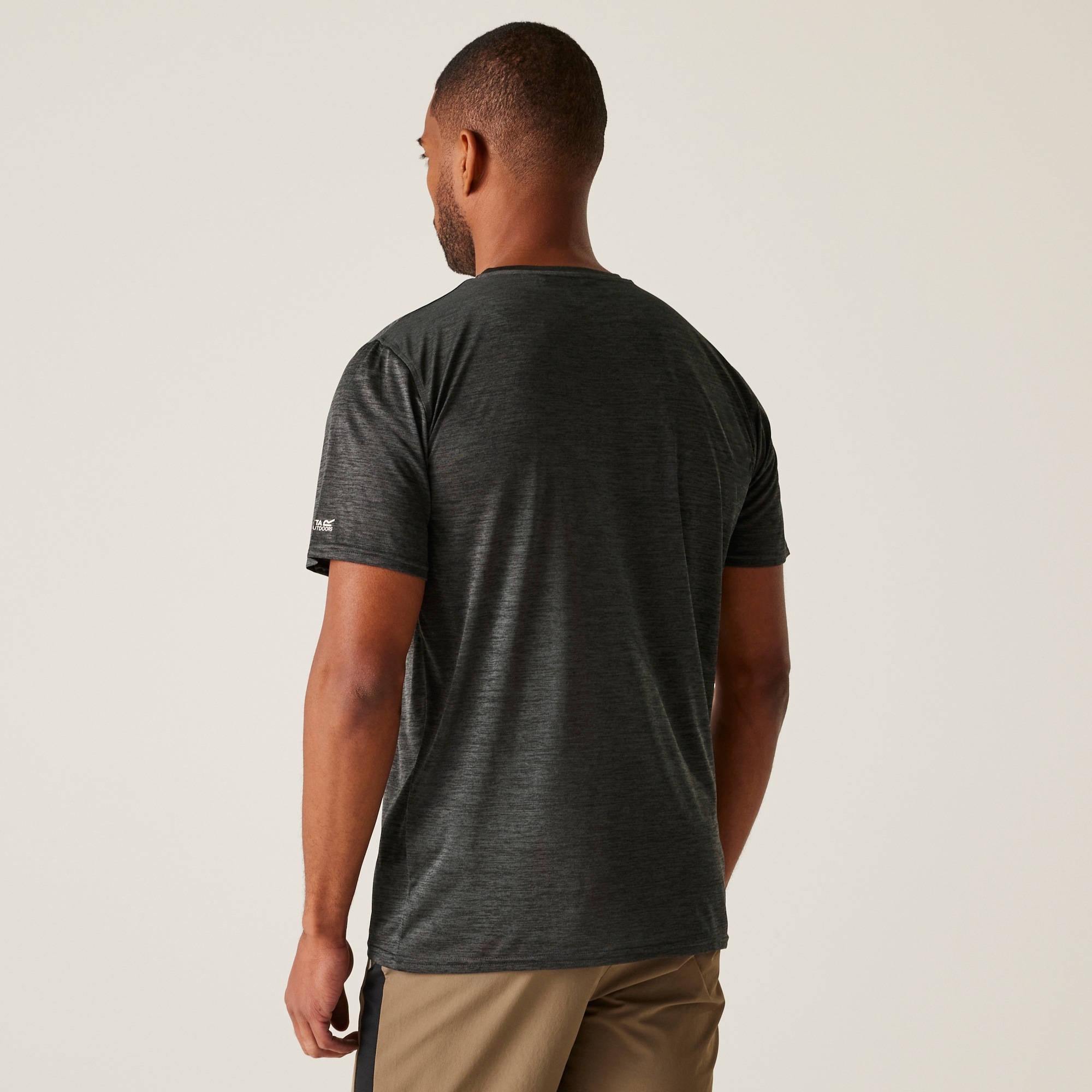 Regatta Men's Quick-drying Fingal IX T-shirt Ash Marl, Size: L