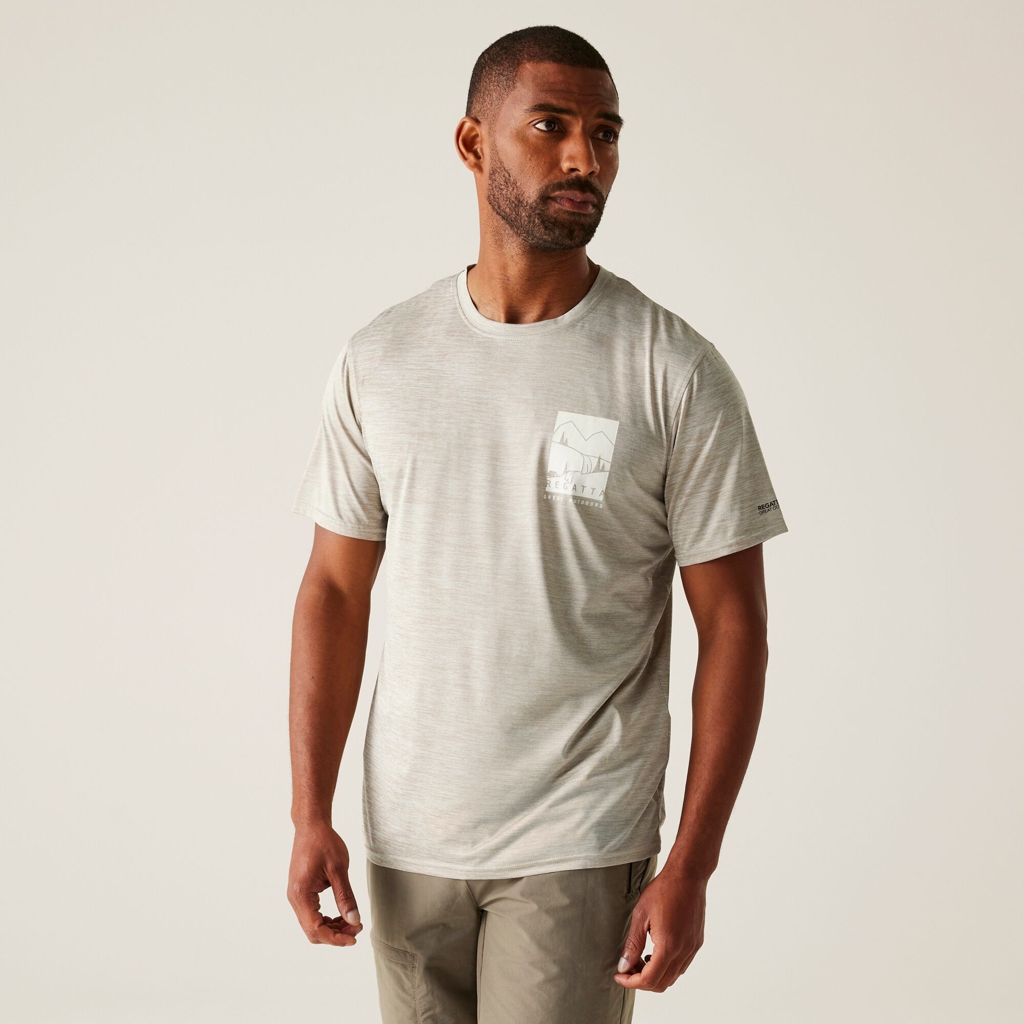 Regatta Męska koszulka Fingal IX Brązowy