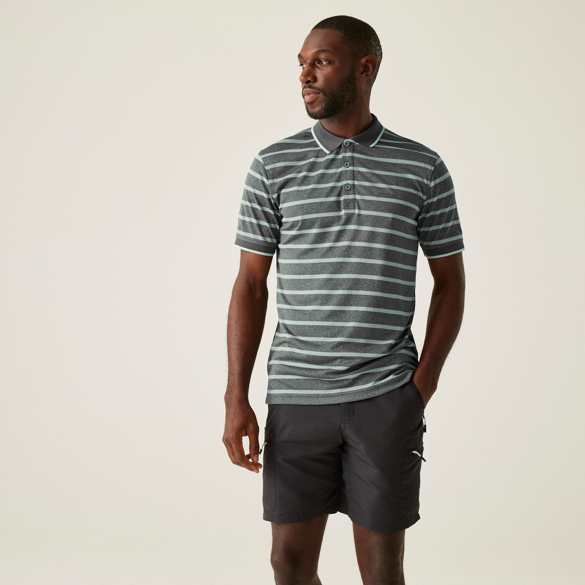 Regatta Koszulka męska polo Kildra Lodowy błękit