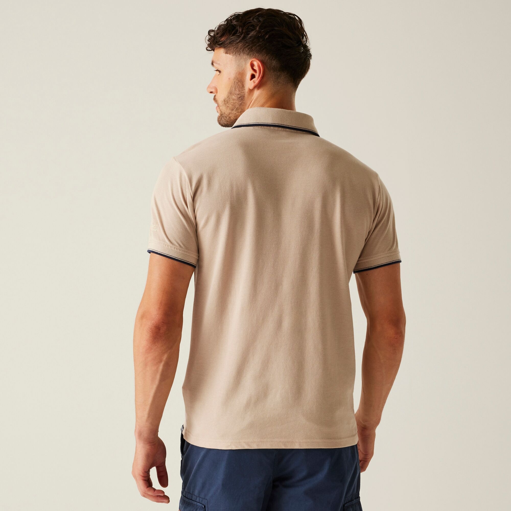 Męska koszulka polo Tadeo II Kremowy