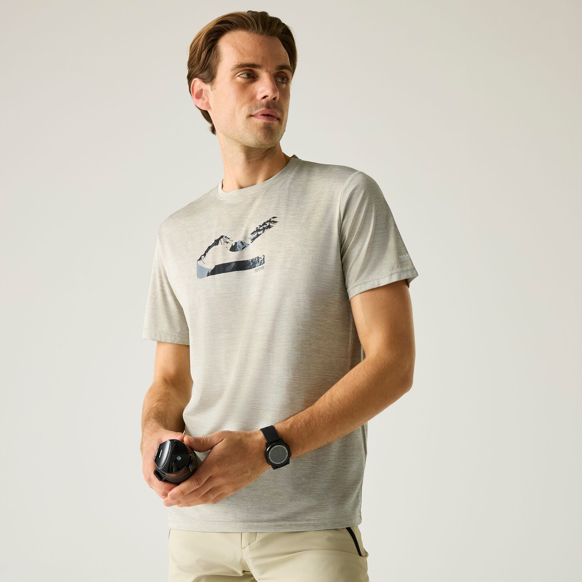 Regatta Men's Fingal Graphic T-Shirt - Beige 3XL