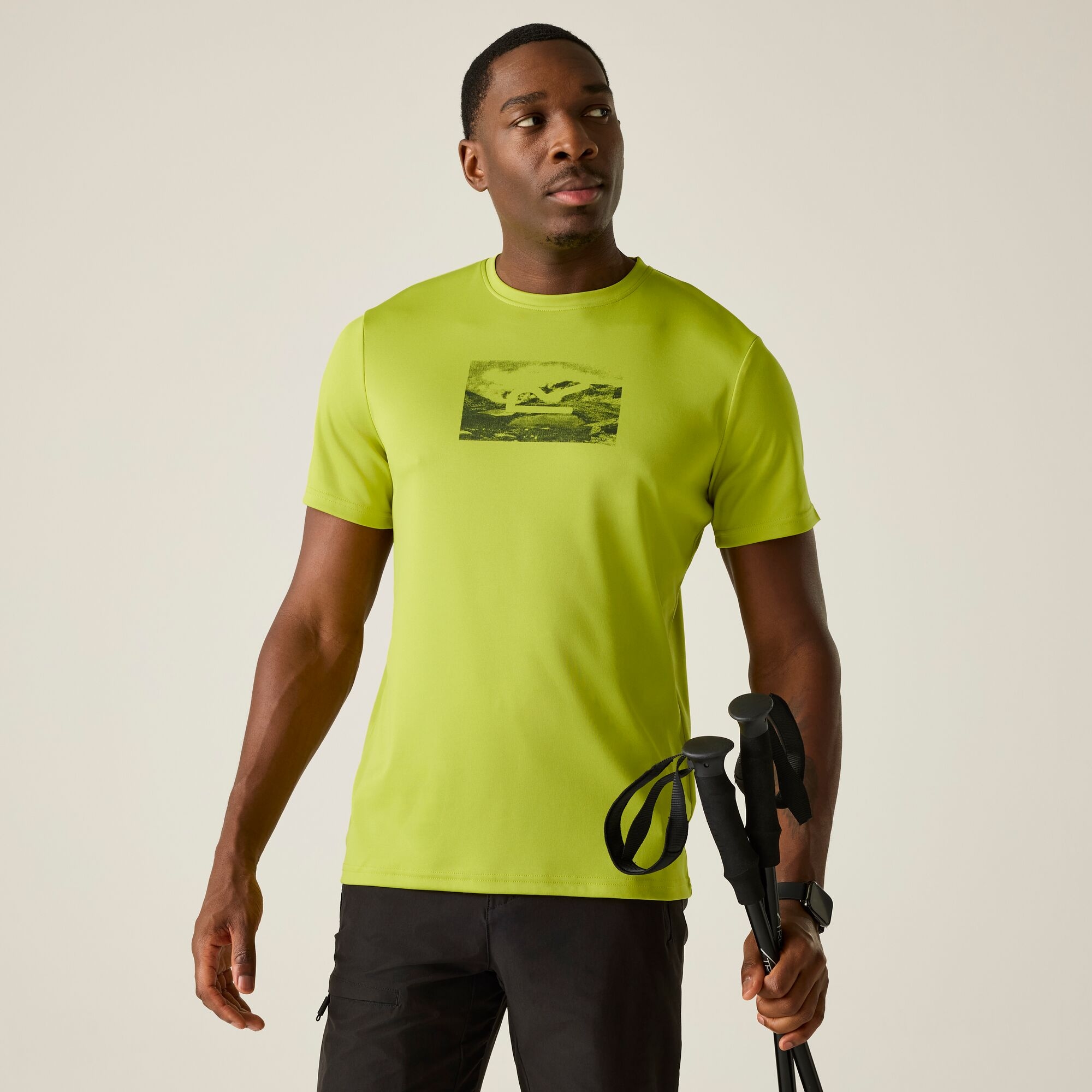 Regatta   Koszulka męska Fingal Graphic Żółty