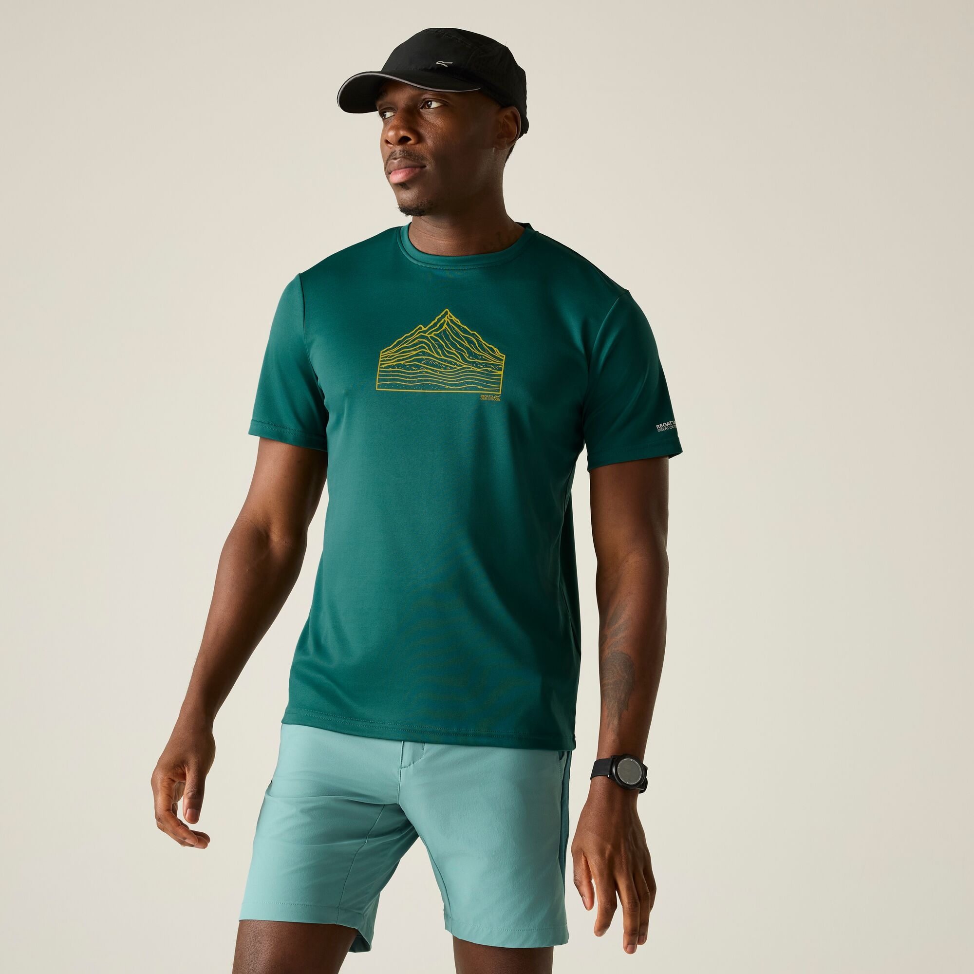 Regatta Regatta Koszulka męska Fingal Graphic Zielony