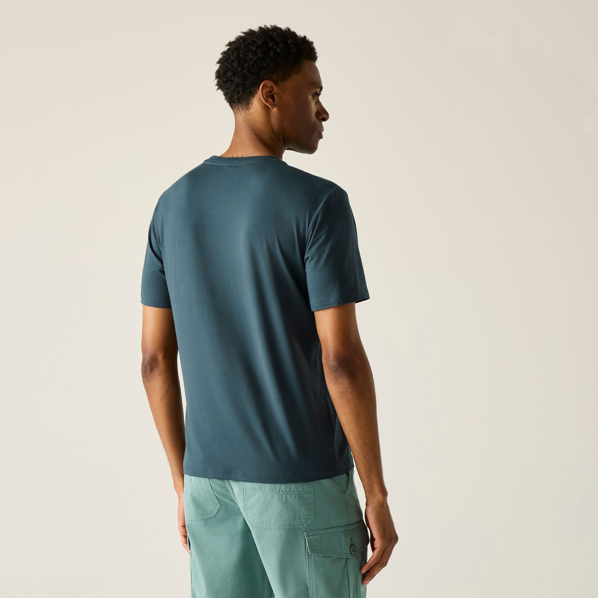 Regatta   Koszulka męska Fingal Stretch Graphic Niebieski