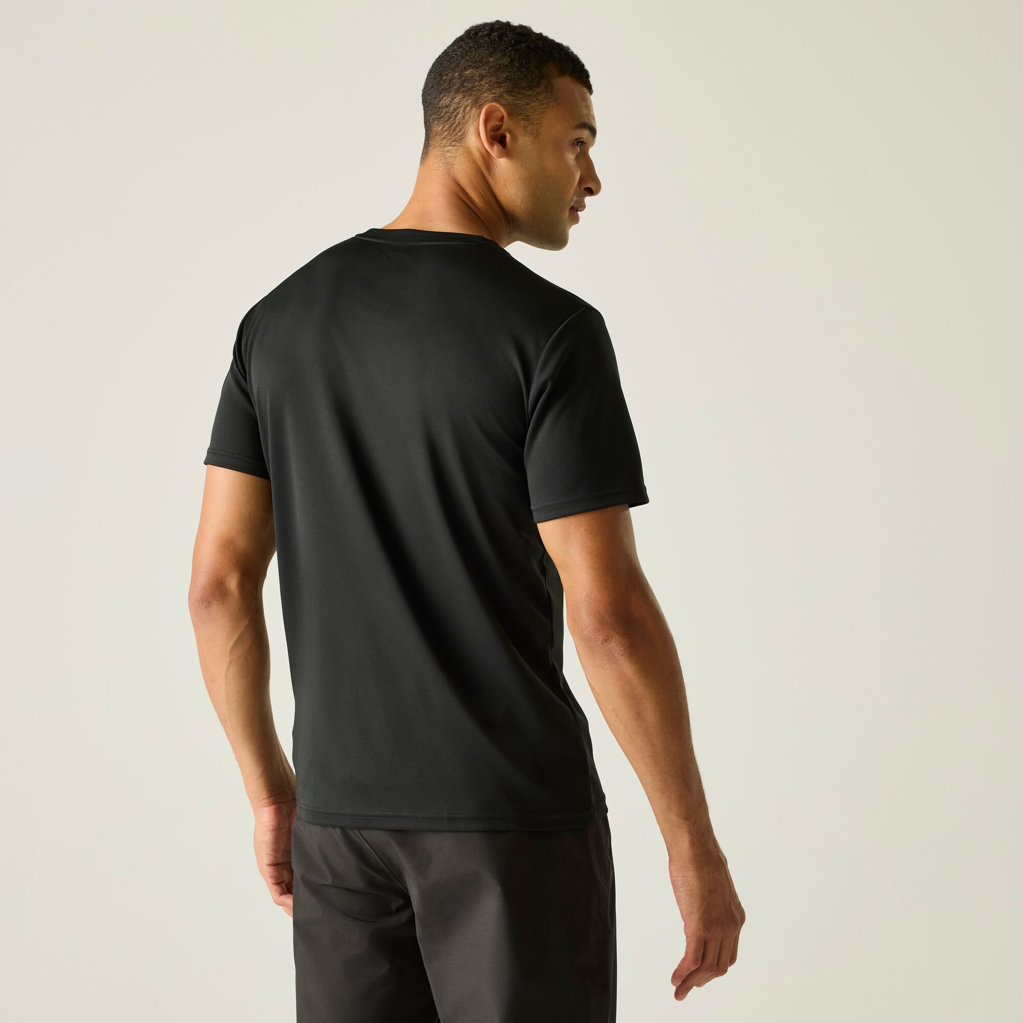 Regatta   Koszulka męska Fingal Slogan Czarny