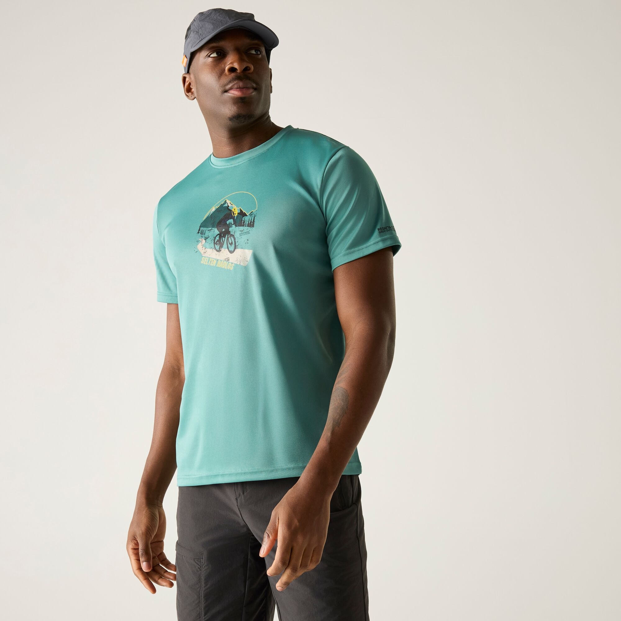 Regatta Regatta Koszulka męska Fingal Slogan Zielony