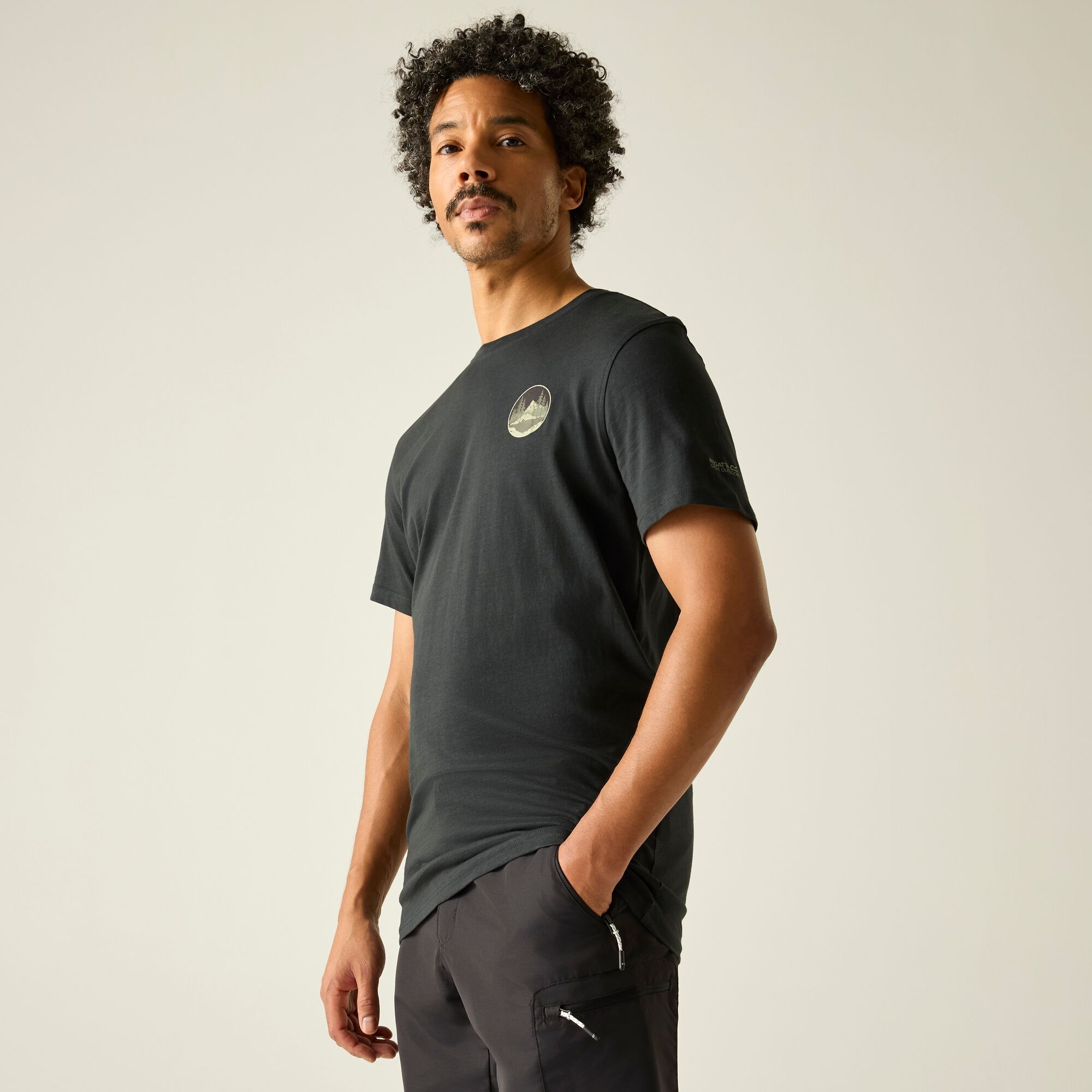 Regatta Koszulka męska Breezed Graphic Szary